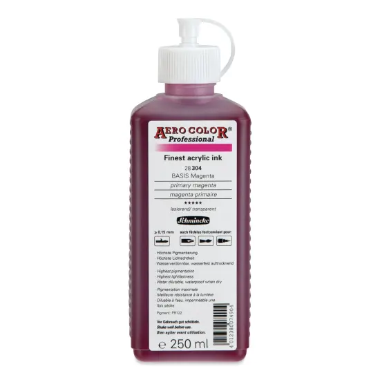 Schmincke Aero Color Professional Airbrush Color - 250 ml, Primary Magenta {1}