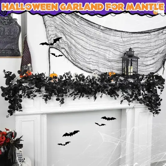 [Dual Color & Timer] 6 Ft by 10 Inch Halloween Garland {5}