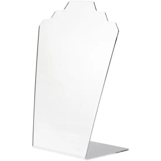 Plymor Acrylic Stair-step Necklace Display Stand (Mirrored), 8" W x 4" D x 11.75" H {1}