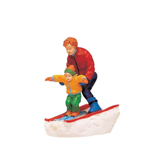Lemax Father and Son Skiing Figurine {1}