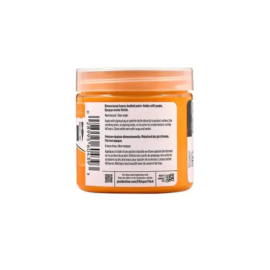FolkArt Super Thick Acrylic Paint Orange 4 oz {6}