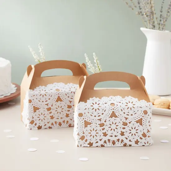 200 White Lace Paper Doilies, 12 Inch Round Medallion Disposable Wedding Placemats, Bulk {3}