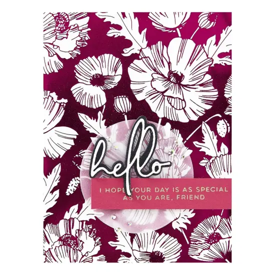 Spellbinders BetterPress Press Plate By Yana Smakula-Poppy Background {4}