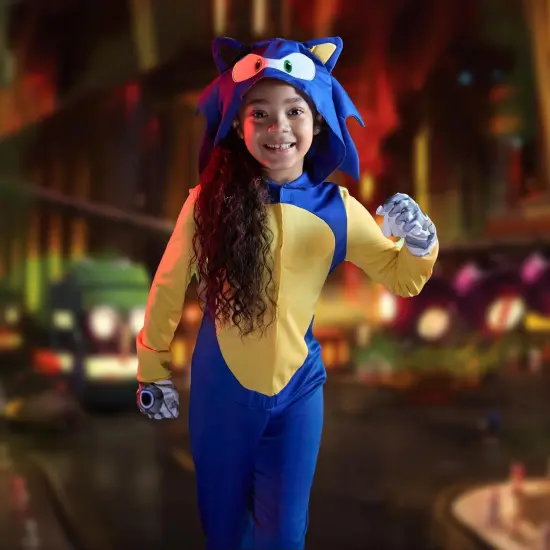 Disguise Sonic Costume for Kids, Official Sonic Prime Costume and Headpiece Small (4-6) {5}