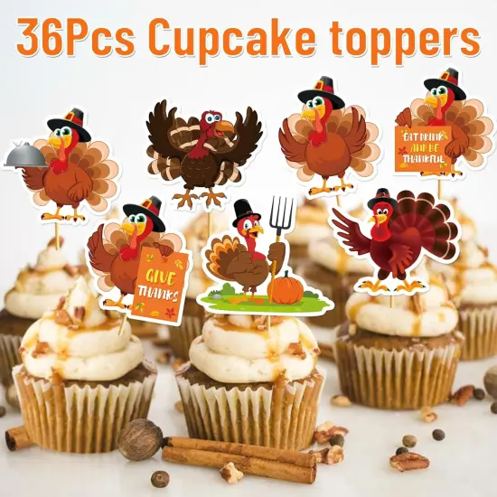 Turkey Cupcake Toppers {2}