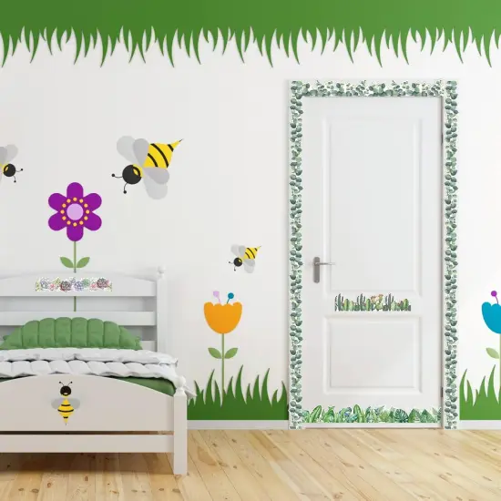 Borders for Bulletin Board, 118 ft Green Eucalyptus Bulletin Board Boarders {5}