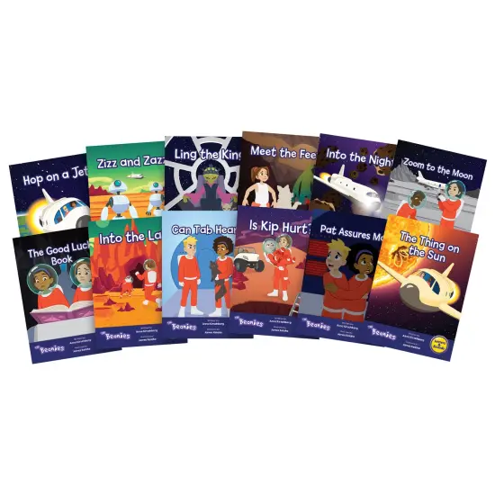 Junior Learning: The Beanies Diversity - Phase 3 - Hi-Lo Decodables, 12 Book Set, Letter Sounds, Week-By-Week Progression, Kids Reading Development {3}