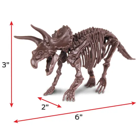 WowWorld: Dino Dig - Triceratops - All-In-One Dinosaur Skeleton Excavation Kit, Tools & Construction Figurine, Educational Science Toy, Kids Ages 6+ {7}
