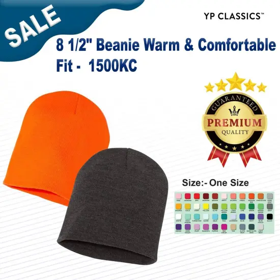 YP Classics&reg; 8 1/2" Beanie Warm & Comfortable Fit Royal {3}
