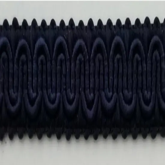 1/2" Scroll Braid Gimp w/ Backing - 12 Continuous Yards - Many Color Options! Navy {1}