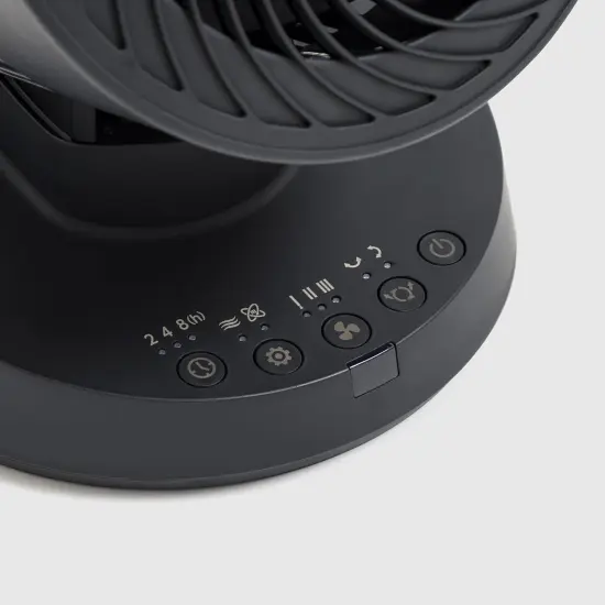 IRIS USA WOOZOO Desk Fan with Remote, Oscillating Turbo Air Circulator, 3 Speeds, 52ft Max Air Distance, Adjustable Tilt, Black {3}