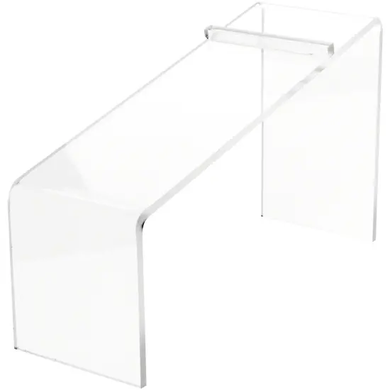 Plymor Clear Acrylic Elevated Heel Shoe Display Riser, 3" W x 9" D x 5" H {1}