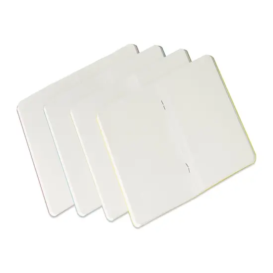 Fabriano EcoQua Pocket-Sized Notebook, 4 Notebook Pack Spring Set, Blank {4}