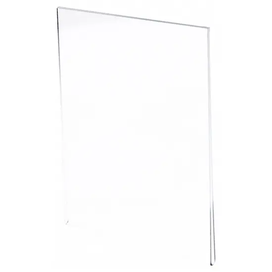Plymor Clear Acrylic Folder-Style Sign Display Holder / Document Protector, 8.5" W x 11" H {1}