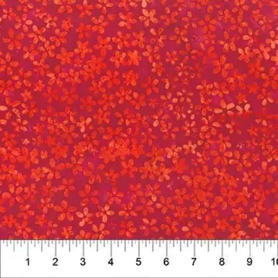 Banyan 83283-24 ARCTIC FUN Tossed Flower - Lipstick Red 45" Fabric Per Yard {1}