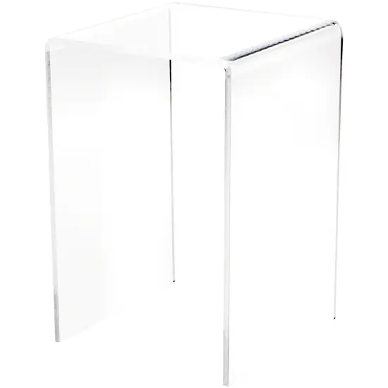 Plymor Clear Acrylic Vertical Square Display Riser, 9" H x 6" W x 6" D (3/16" thick) {1}