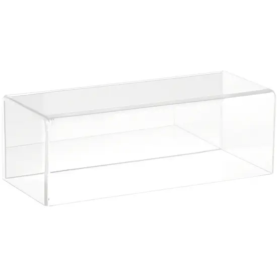 Plymor Clear Acrylic Display Case with Hardwood Base, 9" W x 3.5" D x 3" H No Base (Mirrored) {1}