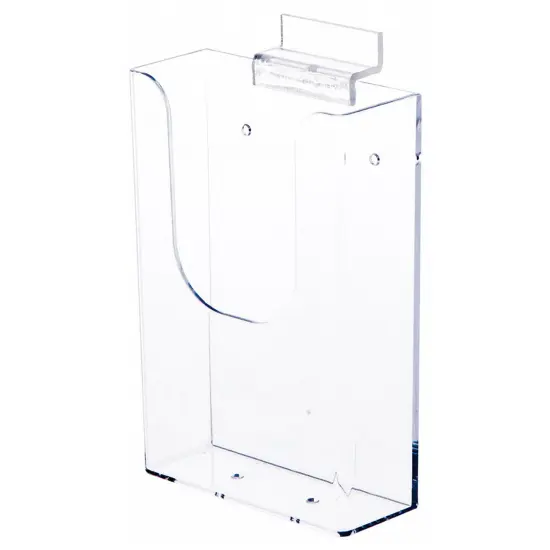 Plymor Clear Acrylic Tri-Fold Brochure Literature Holder (Slatwall), Fits Documents Up to 4" Wide {1}