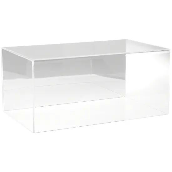 Plymor Clear Acrylic Display Case with Hardwood Base, 20" W x 12" D x 9" H No Base (Mirrored) {1}