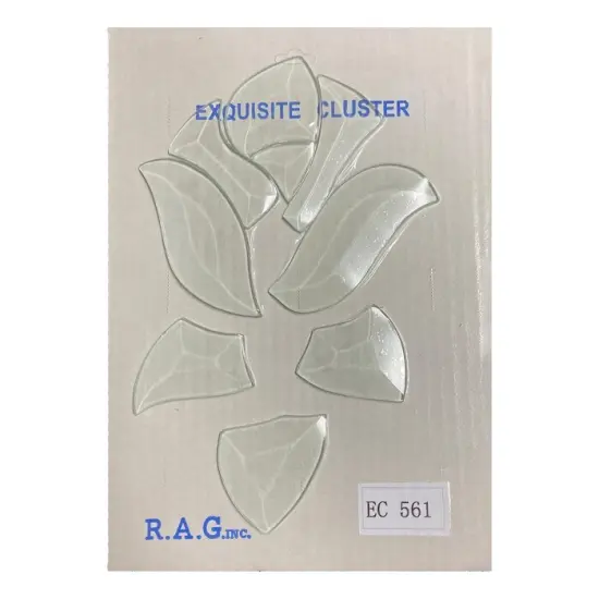6-1/2" x 6-1/2" Exquisite Clear Glass Bevel Cluster EC561 {3}