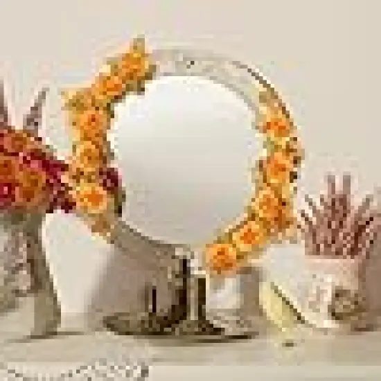 Mini Orange Roses Artificial Flowers Bulk {6}