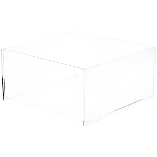 Plymor Clear Acrylic Square Open Top Merchandise Display Tray {1}