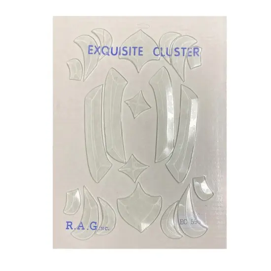 6-1/4" x 20-1/2" Exquisite Clear Glass Bevel Cluster EC595 {3}