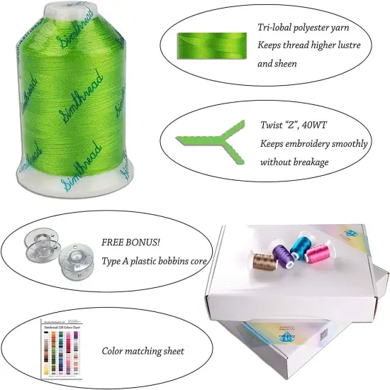120 Madeira Colors Polyester Machine Embroidery Thread Kit 550Y {2}