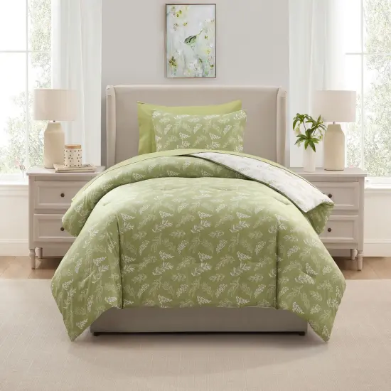 CraftBud 7 Pc BotanicalComforter Sets with Sheets {1}