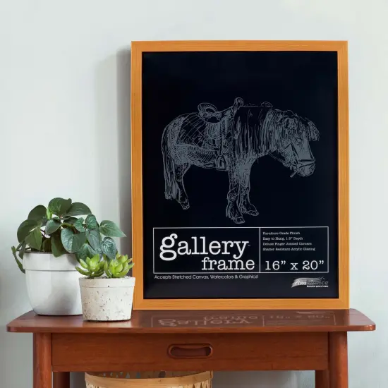 Ambiance Gallery Wood 1.5" Deep Picture Frames - 8x10" 4-Pack, Antique Gold Wood Frames, Shatter-Resistant Acrylic Glazing & MDF Backing, Horizontal or Vertical Wall Display {4}