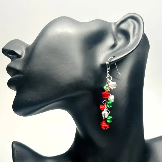 2 Sets Christmas Jingle Bell Earrings {2}