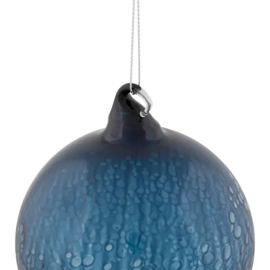 Northlight Glass Christmas Ball Ornament - 4.75" - Blue {7}