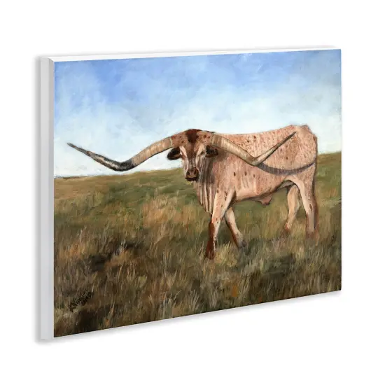 Stupell Industries Cattle with Beautiful Horns Wall Plaque By Kathy Winkler {3}