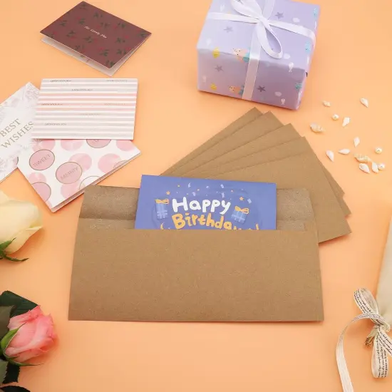 100 Pack #10 Business Envelopes 4-1/8 x 9-1/2 in Mailing Kraft Envelopes for Office, Business Letterhead, Invoices, letters, Secure Mailing, Unique Invitations & Announcements - 100% Recycled {2}