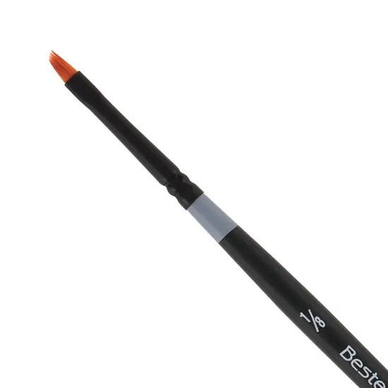 Creative Mark Beste Golden Taklon Angular 1/8" - 3 Pack Artist Paint Brush, Professional Watercolor Brushes, For Acrylic Painting, Short Handle, Sharp Edges, Hand-Tied & Shaped {1}