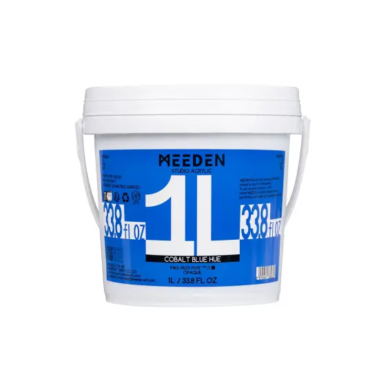 MEEDEN Studio Acrylic Paint-Cobalt Blue Hue, 1L / 33.8 oz {1}