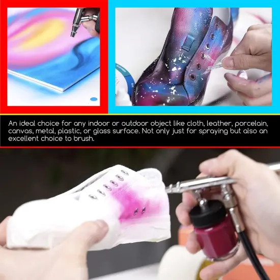 Airbrush Paint Set - 24 Colors x 30ml Acrylic Airbrush Paint {5}