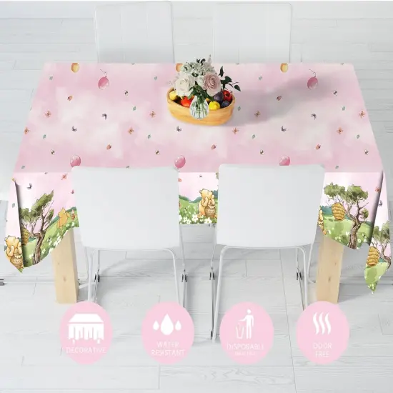 Classic Bear Disposable Thickened Plastic Table Cover {5}