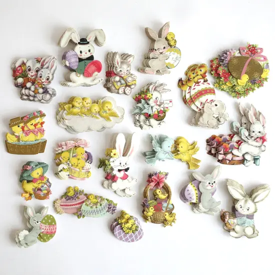 Bunnies and Chicks Embellishment Stickers {2}