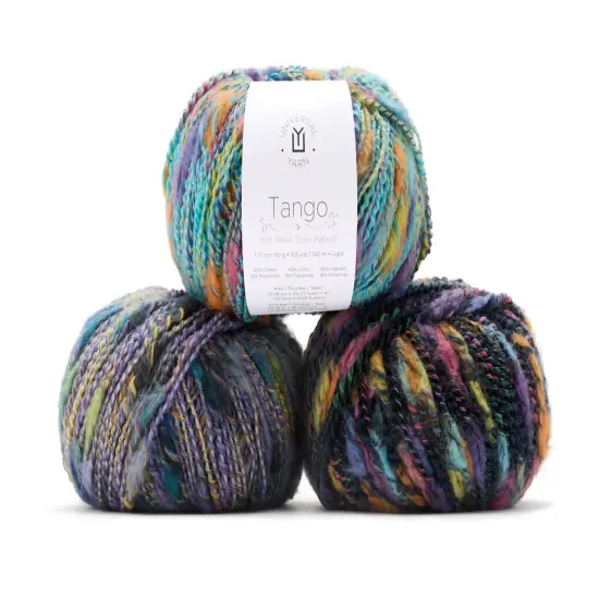 Tango by Universal Yarn - Cotton Blend - Light/DK - Thick/Thin Yarn - 8 Colors 102 molinete {2}