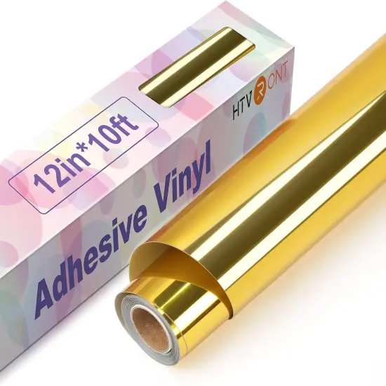 Gold Chrome Vinyl - 12" x 10FT {1}