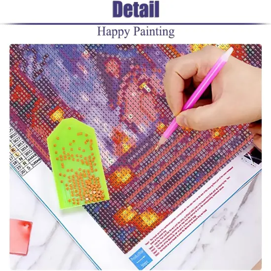 Halloween Pumpkin 5D Diamond Art Painting Kits for Adults,12x16inch {5}