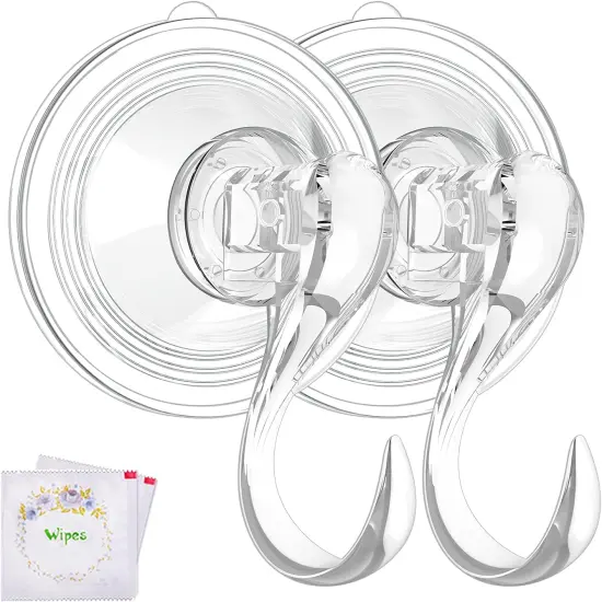 Wreath Hanger, Large Suction Cup - Clear {1}