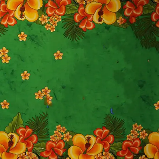 Kingdom of Tonga Polyester Sarong 72" L x 45" W Green {4}