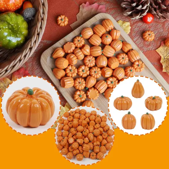 80 Pack Mini Pumpkins Table Decor {2}