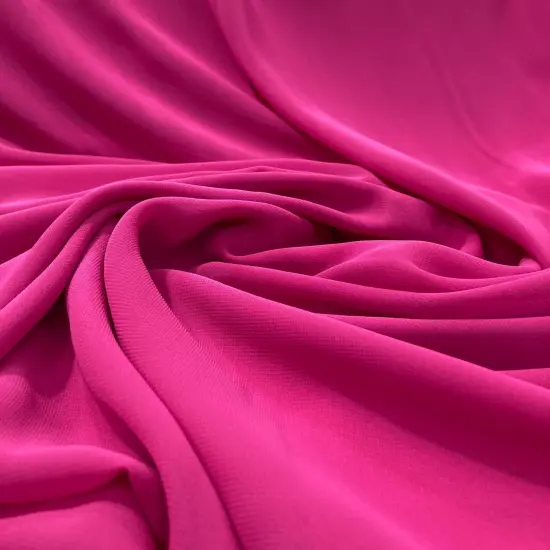 1 Yard Chiffon Fabric in 60" Wide, Sheer Lightweight Polyester for Dresses & Formal Wear Pink {2}