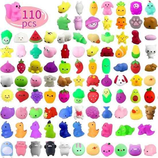 110 Pcs Mochi Squishy Toys {1}