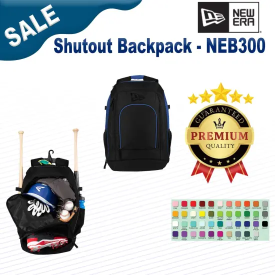 New Era&reg; Shutout Backpack Graphite/Black {2}