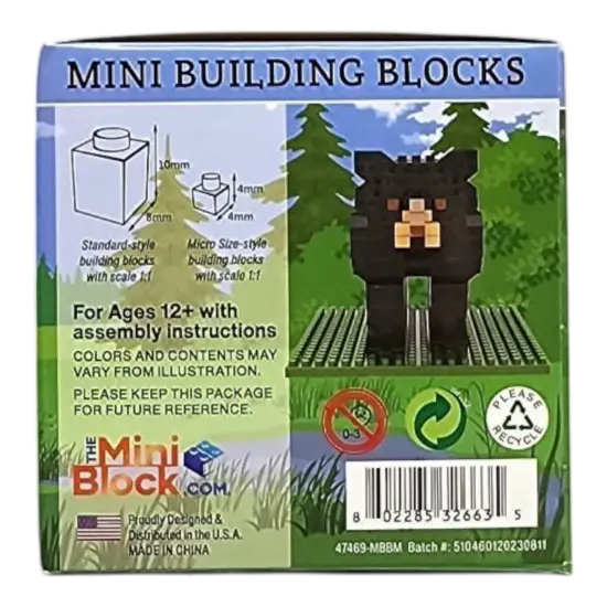 Mini Building Blocks - Black Bear {4}