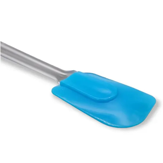 Handy Housewares 10" Long Flexible Silicone Head Spatula with Frosted Plastic Handle Pink {5}